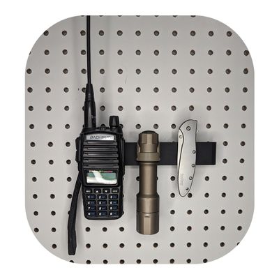 Hammy3DPrints Belt Clip Gear Mount - Pegboard/Skadis/etc. | Gear Holder Storage Rack (Non-metal Pegboard)