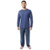 Fruit of the Loom Men's Jersey Knit Top and Flannel Pant Pajama Sleep Set, Navy/Navy Plaid, XX-Large view 1