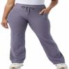 32 Degrees Wide Leg Pants Woman - Ribbed Semi-Flare Pant - Yoga Pants for Women (Gray, S), Small view 1