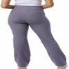 32 Degrees Wide Leg Pants Woman - Ribbed Semi-Flare Pant - Yoga Pants for Women (Gray, S), Small view 3