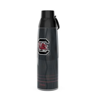 Tervis Venture Water Bottle South Carolina Gamecocks - Full Speed Triple Insulated Tumbler Travel Cup Keeps Drinks Cold & Hot, 36oz, Stainless Steel