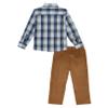 Izod Boys' 2-Piece Formal Set, Includes Dress Shirt, Dress Pants, Hunter, 5 view 2