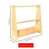 10 Holes Billiards Cue Rack,Wooden Pool Cue Holder,Billiards Pool Stick Holder for Game Room Pool Bars Clubs Billiard Players(Light brown) view 2