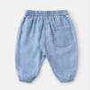Toddler Baby Baggy Jeans Boys Girls Harem Pants Pull On Denim Joggers Loose Elastic Waist (Light Blue, 4-5 Yeadrs) view 2