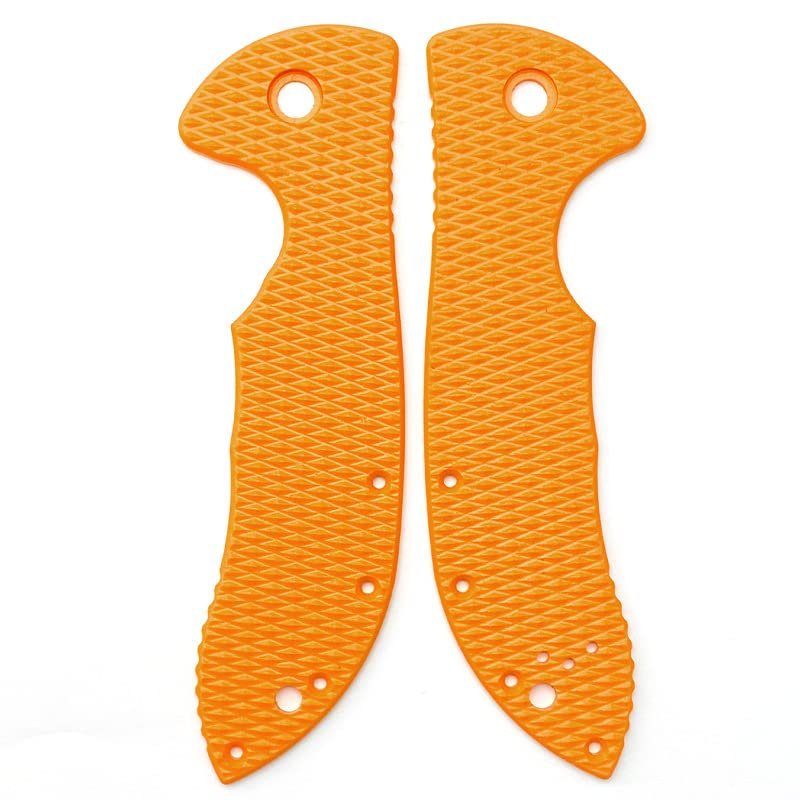 1 Pair Custom G10 Scales Fits for Emerson Commander, Light Orange Handle Patch Blank DIY Replacement Accessory