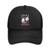 I Have A Psychotic Girlfriend Baseball Cap Women Men Hat Adjustable Mesh Cap Outdoors Sun Hat Black view 2