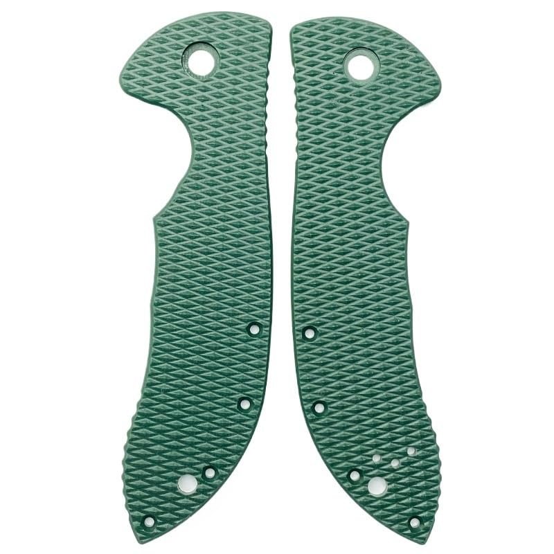 1 Pair Custom G10 Scales Fits for Emerson Commander, Green Handle Patch DIY Replacement Accessory