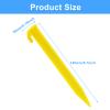 Moicstiy12 Pack Plastic Tent Stakes, 5.7 Inch Yellow Durable Garden Landscape Stakes Tent Spikes for Camping, Gardening, Outdoor Beach view 2