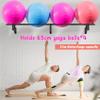 Lhysn Yoga Ball Holder,Extra Large Wall Rack for Gym Garage Wall Storage,Suitable for Stability Ball/Theraband Ball/Stability Balls for Exercise/Barre Ball/Yoga Block/Basketball/Volleyball Metal Shelf view 2