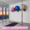 Lhysn Yoga Ball Holder,Extra Large Wall Rack for Gym Garage Wall Storage,Suitable for Stability Ball/Theraband Ball/Stability Balls for Exercise/Barre Ball/Yoga Block/Basketball/Volleyball Metal Shelf view 3