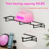 Lhysn Yoga Ball Holder,Extra Large Wall Rack for Gym Garage Wall Storage,Suitable for Stability Ball/Theraband Ball/Stability Balls for Exercise/Barre Ball/Yoga Block/Basketball/Volleyball Metal Shelf view 4