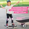 Honoson 7 Pcs Skateboard for Toddlers Beginners Knee Elbow Pads Wrist Guards Gear Set (Pink Oceans,Age 6-10 Kids 24 x 6) view 3