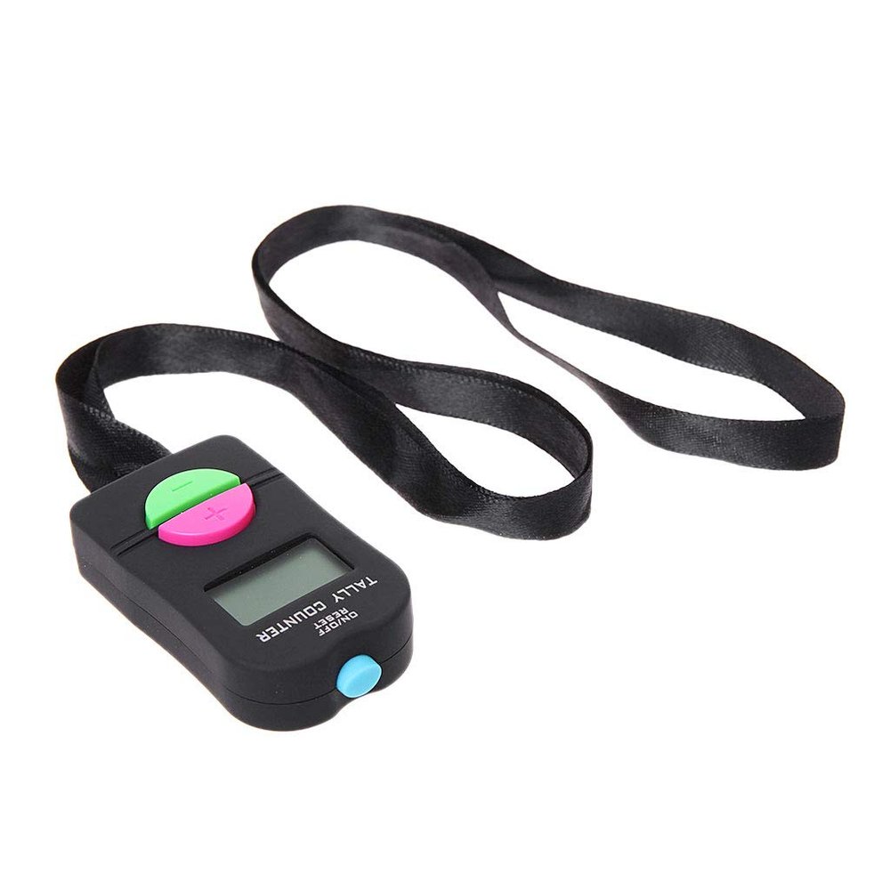 hokojix Digital Hand Tally Counter Electronic Manual r Gym Hand Held Counter, 6.3x3.4x1.5cm, 1 Piece