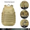 AMHEH 32L Tactical Backpack - 17" Laptop Suspended Protection, 1050D Rugged Urban Everyday Carry Pack, Get Home Bug Out Bag (Tan) view 3