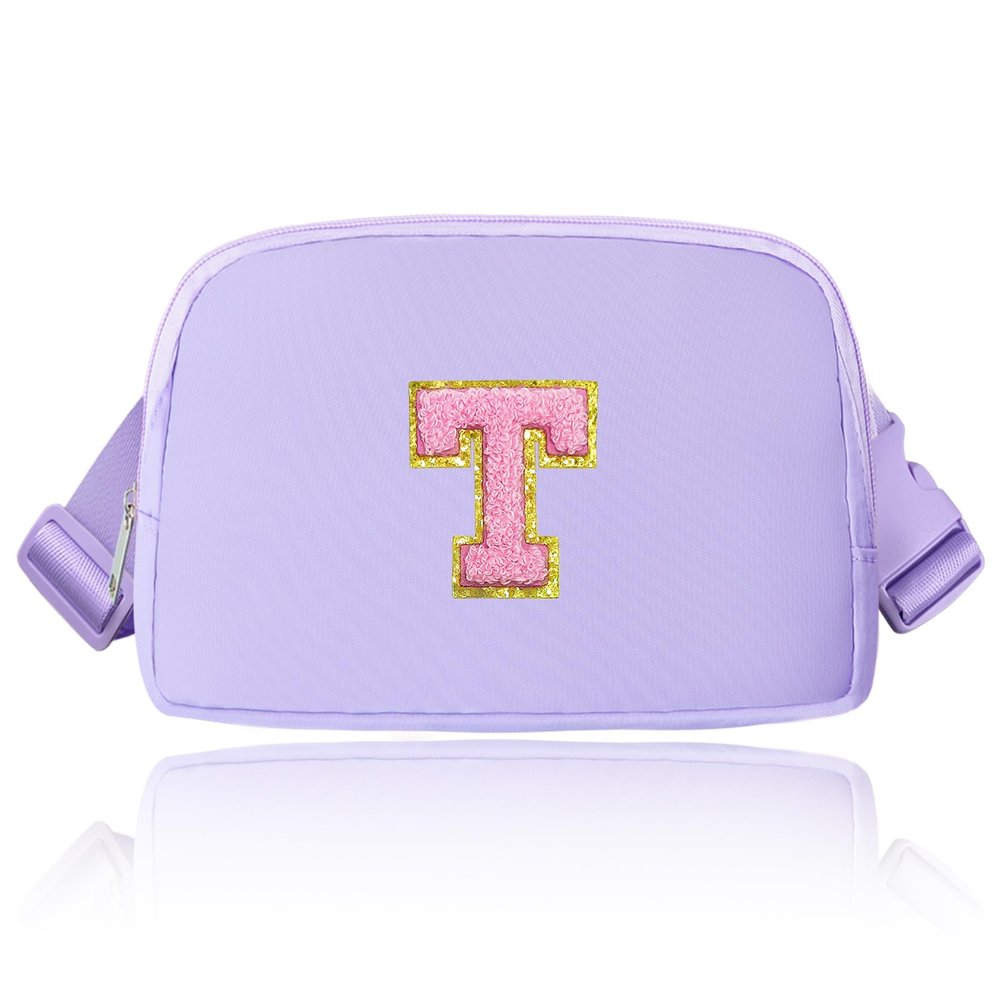 Janhavi Fanny Packs for Wom, Belt Bag for Women,Personalized Gifts for Women, Girl, Sister, Wife, Mother-in-Law, Mini Waist Pack with Adjustable Strap for gift ideas, Birthday Gifts-Lavender T