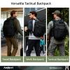 AMHEH 32L Tactical Commute Backpack  Suspended 17" Laptop Compartment, MOLLE, Water-Resistant for Office, Travel, Emergency (Black) view 4
