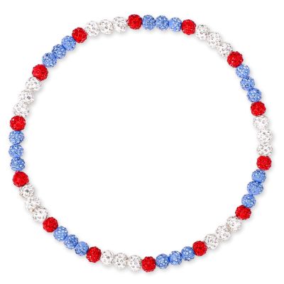 Mikovivi Philadelphia Baseball Necklace, Shiny Baseballer Inspired Beaded Necklace Unisex Rhinestone Disco Ball Necklaces Athlete Sport Necklace Jewelry for Men Women Baseball Team Lovers