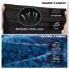 APTRO 2 in 1 Men's Swim Trunks 9" with Zipper Pockets Bathing Suit Built-in Board Shorts Swimwear Long Shorts Blue-Pineapple S view 4