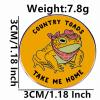 2 Toad Pins Animal Protection Button Pins, COUNTRY TOADS TAKE ME HOME Alloy Pins view 3