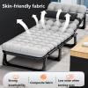 Folding Bed with Mattress, Foldable Camping Cot for Adults Portable Guest Beds with 4 Adjustable Positions for Home Office Indoor Outdoor Camp Beach Vacation(190 * 68 * 28cm) view 3