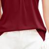 Womens Polo Tank Tops Summer Casual Loose V Neck Sleeveless Shirts Collared Work Tops Business Dressy Blouses (Red,Small) view 4