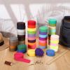 Windyun 48 Rolls Heavy Cotton Webbing 157.5 Yard 48 Color Mixed Polyester Cotton Webbing Strap Tote Bags Leash Straps for Making Bag Handles Cloth Belt Crafts Outdoor Accessories Supplies(1" Wide) view 3