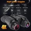 Miasazyr Night Vision Goggles - 4K Night Vision Binoculars for Adults, 1312FT Digital Night Vision, Head-Mounted Infrared Goggles for Viewing in The Dark, 8X Digital Zoom view 3
