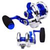 PROBEROS Conventional Reel Trolling Reels - Lever Drag Deep Sea Ocean Big Game Offshore Jigging Fishing Reels - Blue Silver (500, Right) view 1