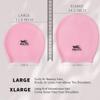 BRDLOCK Extra Large Swim Cap for Braids and Dreadlocks Swimming Cap for Women Long Hair Braids Dreads Locs Thick Curly Hair Waterproof Silicone Swim Caps Keep Your Hair Dry (Pink Cinnamon, X-Large) view 2