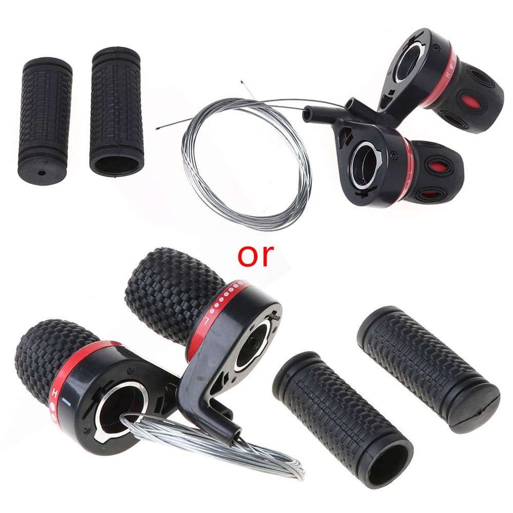 caralin 1 Pair Derailleur Grips icycle Lever Transmission Twist Grip Speed Change B Plastic