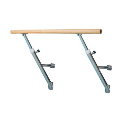 Ballet bar,Adjustable Dance Stick,Ballet Barre Wall-Mounted Height Adjustable Ballet Bar Professional Dancing Stretching Stick Heavy Duty Wooden Horizontal Pole Tripod Support for Adults and Kids(Silv