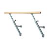 Ballet bar,Adjustable Dance Stick,Ballet Barre Wall-Mounted Height Adjustable Ballet Bar Professional Dancing Stretching Stick Heavy Duty Wooden Horizontal Pole Tripod Support for Adults and Kids(Silv view 1