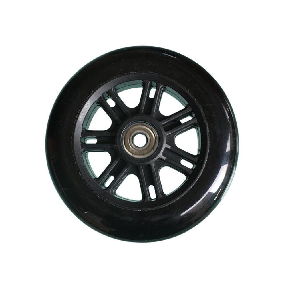 1pcs 120mm 125mm Scooters Wheels Electric Scooters Big Wheels with bearings for adult Kick Scooter Wheels (Black120mm)