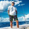 Tropical Flowers neon Mens Swim Trunks with Compression Liner Quick Dry Zipper Pocket Bathing Suit for Beach Summer Small view 2
