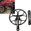 BESNIN Crankset 53T 56T 58T Single Speed Bike Crankset 170mm BCD Single Crankarms for Bicycle Square crankset Black (56T) view 1