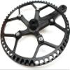 BESNIN Crankset 53T 56T 58T Single Speed Bike Crankset 170mm BCD Single Crankarms for Bicycle Square crankset Black (56T) view 4