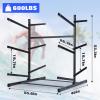 Morohope Freestanding Kayak Storage Rack - Heavy Duty Weatherproof Outdoor Tackle Storage With Hooks for SUP, Canoe, Paddleboard - 6 Levels view 2