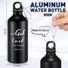 10 Pcs Inspirational Christian Gifts for Women Men, 20 oz Aluminum Water Bottle with Encouragement Scripture, Faith-Based Travel Mug Religious Confirmation Gifts Bulk Easter Church Gift(Black) view 2
