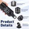 10 Pcs Inspirational Christian Gifts for Women Men, 20 oz Aluminum Water Bottle with Encouragement Scripture, Faith-Based Travel Mug Religious Confirmation Gifts Bulk Easter Church Gift(Black) view 4