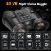 Miasazyr Head Mounted Night Vision Goggles, 3D VR Night Vision Binoculars for Adults, 6X Digital Night Vision, 7 Gear Infrared Night Vision Scope, FHD 4K Video for Hunting & Surveillance view 2