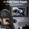 Miasazyr Head Mounted Night Vision Goggles, 3D VR Night Vision Binoculars for Adults, 6X Digital Night Vision, 7 Gear Infrared Night Vision Scope, FHD 4K Video for Hunting & Surveillance view 3