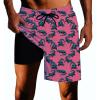 SQPO Crocodile Mens Swim Trunks with Compression Liner Quick Dry Zipper Pocket Bathing Suit for Beach Summer 3X-Large view 1