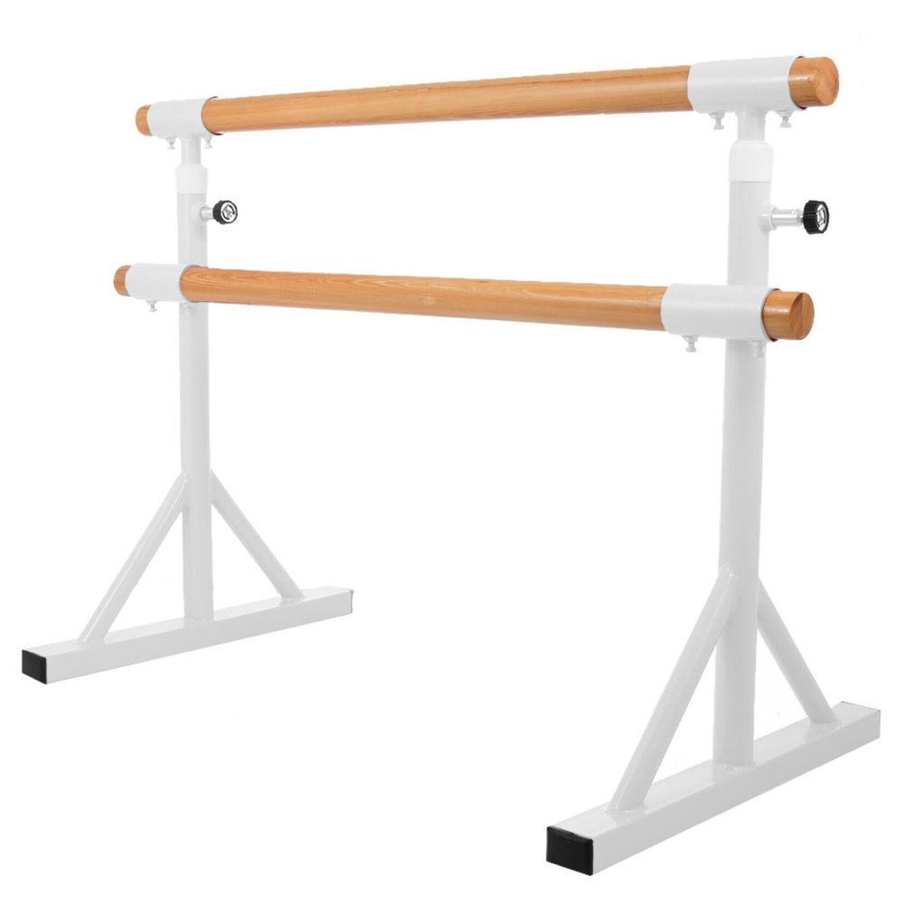 Ballet bar,Adjustable Dance Stick,Double Pole Ballet Barre Freestanding Dancing Exercise Bar Professional Adjustable Ballet Barre Basic Dance Skills Leg Press Stick for Household Studio Gym(1.5m)