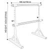 Ballet bar,Adjustable Dance Stick,Double Pole Ballet Barre Freestanding Dancing Exercise Bar Professional Adjustable Ballet Barre Basic Dance Skills Leg Press Stick for Household Studio Gym(1.5m) view 2