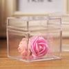 caralin Plastic Transparent Box Square Candy Box Acrylic 5 Sided Jewelry Display Storage Box for Case Square Cube Props Box, As Pic Shows view 2