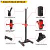 frperce 45-70.5inch Adjustable Bench Press Stands Dip Stand for Home Gym Full Body Multi-Function Workout Fitness, Adjustable Portable Squat Rack 441LBS Max Load view 3