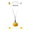 caralin Tennis Hit Trainer Self-Training Aids Rebounder Tennis Training Equipment for Beginners Practice Helps Improve Strokes Abs, As Pic Shows view 3