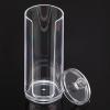 Caralin Minimalist Clear Scrunchie Holder Organizer for Hair Accessories, Cotton Pads, Makeup Remover Pads, Hair Ties, Storage Travel view 3