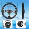 RASTP Boat Steering Wheel with 3/4 Axle Marine Steering Wheel Adapter for Most Marine boats,Vessels,Yachts,Pontoons Boat (Style C- Pane) view 4