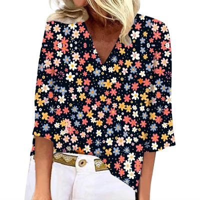 BIVENANT 3/4 Sleeve T Shirts for Women Womens Tops Petite Boho Tops for Women 2024 3/4 Length Sleeve Womens Tops Plus Size Summer Plus Size Blouses for Women